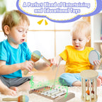 Toddler Musical Instruments,Kid Musical Instrument,Baby Musical Instruments, Musical Instruments for Toddlers1-3,Montessori Kid Musical Instruments,Wooden Musical Instruments ToysSet 7 in1,Gift