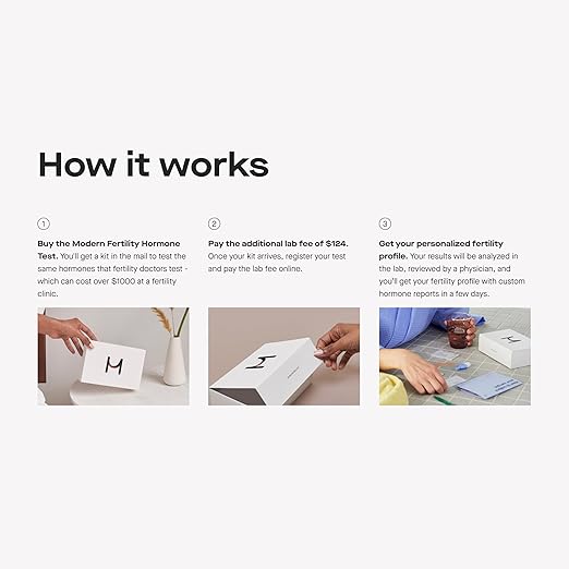 Modern Fertility Hormone Test | Reliable, Convenient at-Home Kit for Women Delivers Personalized Reports, Accurate & Fast, Collect Your Sample and Send It to Our Lab