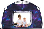 Kids Play Tent-Portable Playhouse Children House -Easy Set up Indoor Outdoor with Carry Bag for Kids-Light Strip Design for Night use -Space for Children and Parents-Birthday (Galaxy)