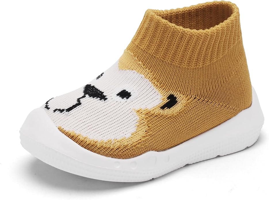 Engtoy Baby Shoes & Socks - Non-Slip Breathable Slippers with Soft Rubber Sole - Baby Boys & Girls Slip On Sneakers