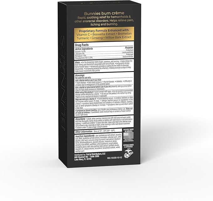 5% Lidocaine Rapid Hemorrhoid Soothing Cream, 2 oz, Maximum Strength for Fast Acting for Pain, Burning, Itching, Swelling & Discomfort.