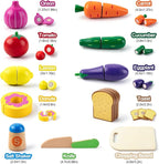 Juboury Pretend Play Kitchen Set - Toy Kitchen Accessories with Stainless Steel Cookware Pots and Pans, Plates, Cooking Utensils, Kids Chef Coat & Hat, Wooden Play Food for Kids, Girls, Boys, Toddlers