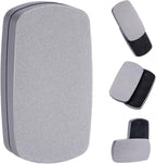 Fidget Slider Toys：Oval Haptic Magnetic Fingertip Slider Fidget Toy for Adults, Push Card Office Magnetic Sliding Fidget Toy Clicker Anxiety ADHD as Gifts - Silver