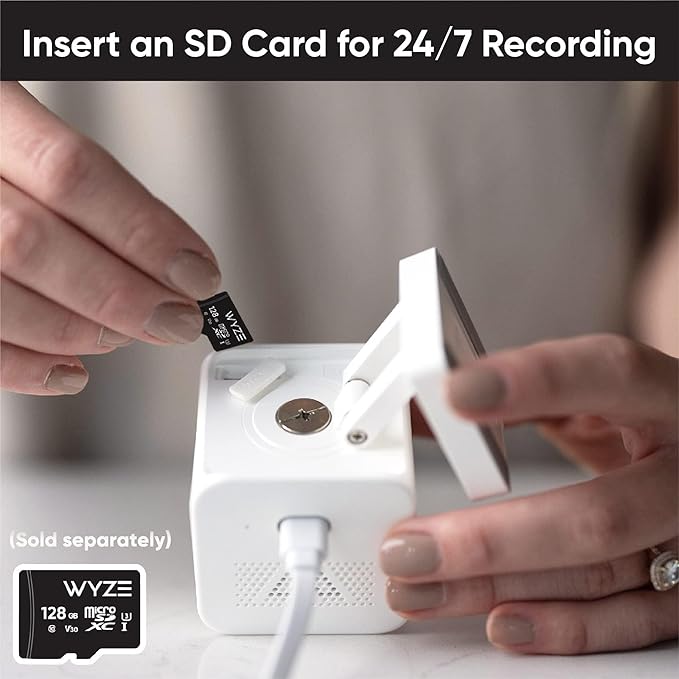 Wyze Cam v3 Pro Wired 2K Outdoor/Indoor Wi-Fi Camera for Home Security, Pet Baby Kids Elderly Monitoring, Edge AI, Color Night Vision, Spotlight Camera, Works with Alexa & Google Assistant, White