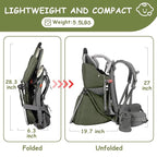 WIPHA Baby Backpack Carrier, Comfort Toddler Carrier Hiking Backpack with Canopy, Adjustable Lightweight Child Carrier