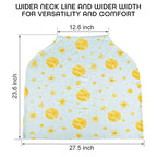 Stretchy Baby Car Seat Covers for Newborns, Infant Car Canopy Extra Soft and Stretchy Nursing Covers for Moms (Shinning Night)