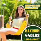 Swings Set - 2-Pack Suitable for Kids and Adults, Comes with Hooks & Chains, Perfect for Backyard