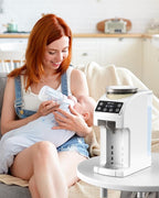 Instant Formula Maker, Fast and Customizable Formula Dispenser Machine with Accurate Temperature Control for Baby, Automatic Powder Blending for All Brands of Bottles and Formula, White