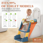 Potty Training Seat, Toddler Toilet Seat for Little Boys Girls, Potty Training Toilet with Urinals, Toddler Step Stool Ladder and Splash Guard (Blue)