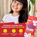 Card Game - Fletter Fuse, Fast-paced Word Game for All Ages, Fun for Family Game Night, Vocabulary Building, Gifts for Kids Ages 8, 9, & 10 Years