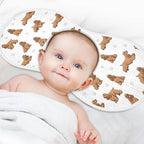 1 Pack Muslin Burp Cloths American Cocker Dogs White Cotton Baby Burp Cloths Ultra Absorbent Soft Thick Burping Cloth for Newborn Must Haves 22x11 Inch