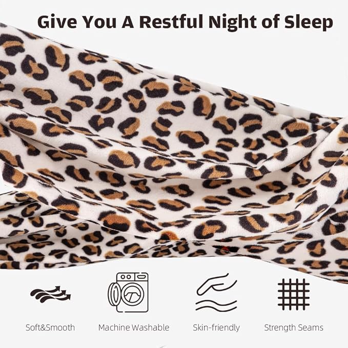 Chilling Home Pregnancy Pillow, J Shape Pregnancy Pillows for Sleeping, Body Pillows for Adults, Maternity Pillow for Pregnant Women, with Velvet Removable Cover, Leopard Print