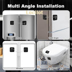 3 Pack Fridge Lock for Kids, Traceless Refrigerator Lock for Adults, Child Proof Cabinet Locks Baby Proofing, Drawer Freezer Locks for Fridge Refrigerator (Black)