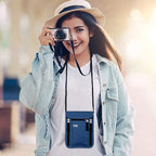 Travel Pouch Neck Wallet Family Passport Holder Organizer Case with RFID Blocking