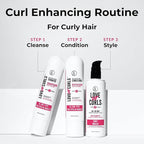 Love Ur Curls - Shampoo & Conditioner Set with All in One Curl Cream Styler for Curly Hair, 3 Step System for Repair and Moisturizing