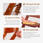 FORNEL Adjustable Wooden High Chair for Babies, Toddlers & Kids | The Grow-with-Me Chair from 6 Months to 200 lbs | Modern, Easy to Clean Dining Chair (Walnut)