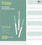 Frida Fertility at-Home Ovulation Test Kit, Easy-to-Use LH Test Strips for Ovulation Prediction Fertility Tracker, 99% Accuracy, Find 2 Most Fertile Days to Conceive, 60 Count