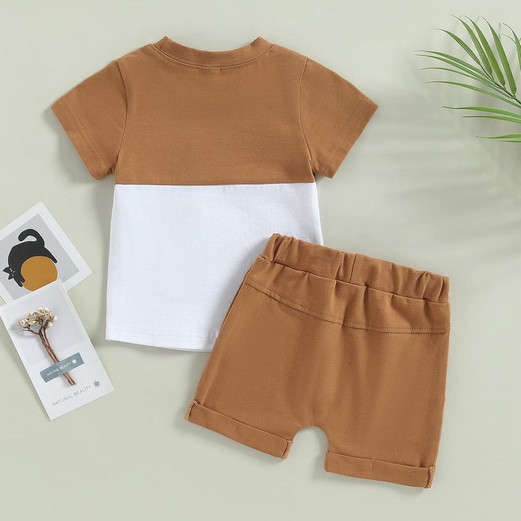 Mubineo Infant Toddler Baby Boy Summer T Shirt Shorts Outfits Short Sleeve Tee Tops Clothes Set