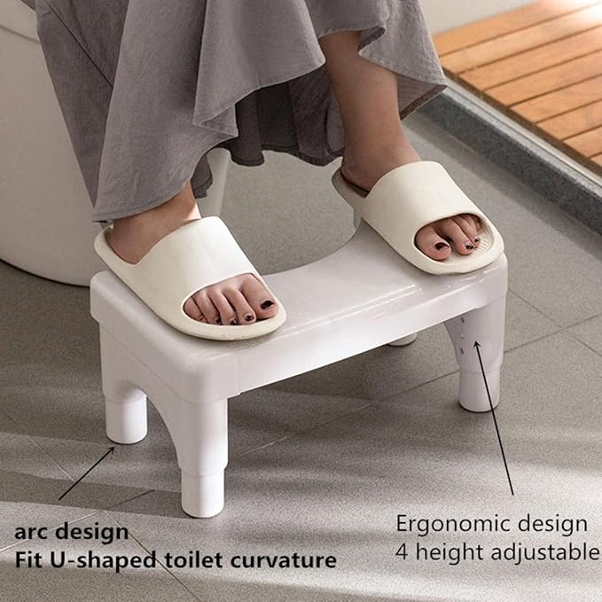 Adjustable Height Toilet Stool, Removable Toilet Step, Attachable Potty Stool, Portable Squat Stool, Bathroom Non-Slip Toilet Auxiliary Step Stool - Family Health Gift (2)