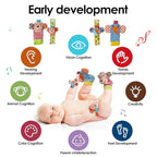 dearlomum Baby Play Mat Gym,Funny Play Piano Tummy Time Activity Mat with 5 Infant Sensory Toys & 4 Wrist Rattle Socks, Boy & Girl Gifts for Newborn 0 to 3 6 9 12 Months(Blue)