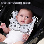 KAKIBLIN Baby Travel Pillow for Head and Neck, Upgraded Baby Support Pillow, Baby Neck Pillows for Car Seat,Pushchair,Travel, Grey