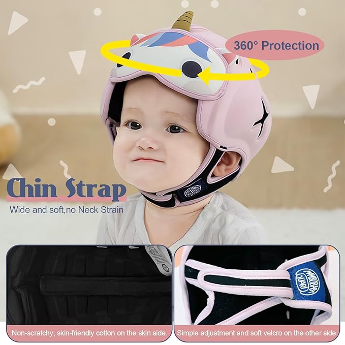 MamboBaby Head Protector Helmet, Breathable Baby Head Protector for Crawling and Walking, Infant Soft Helmet, Anti-Collision, Ultra-Lightweight, Expandable and Adjustable Age 10-24 Months