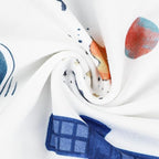 Nursing Pillow Cover, Removable Nursing Covers for Breastfeeding Pillows, Stretchy and Soft Fit for Baby Girls Boys Newborn, White Space(Only Cover)