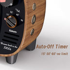 Sleep Sound Machine for Adults, 1960s Retro Tv Design White Noise Machine for Sleeping with 10 Soothing Sounds, Fan & Brown Noise, Portable with Memory Function