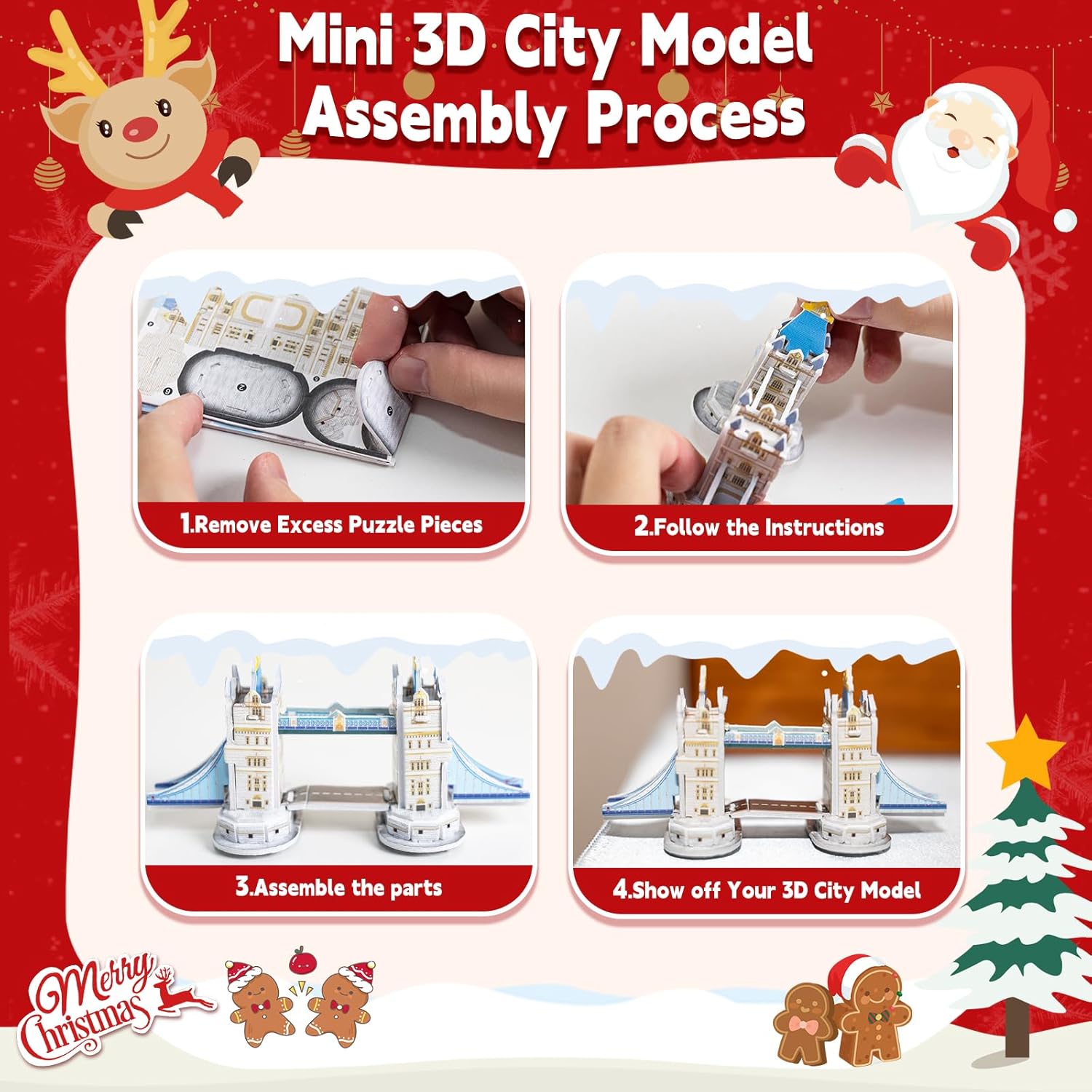 Advent Calendar 2025 Kids 3D World Architecture Puzzle, 24 Days Christmas Advent Calendar, 24 Mini 3D Puzzles, World Architecture Puzzle Gift, Suitable for Boys, Girls, and Geography Lovers