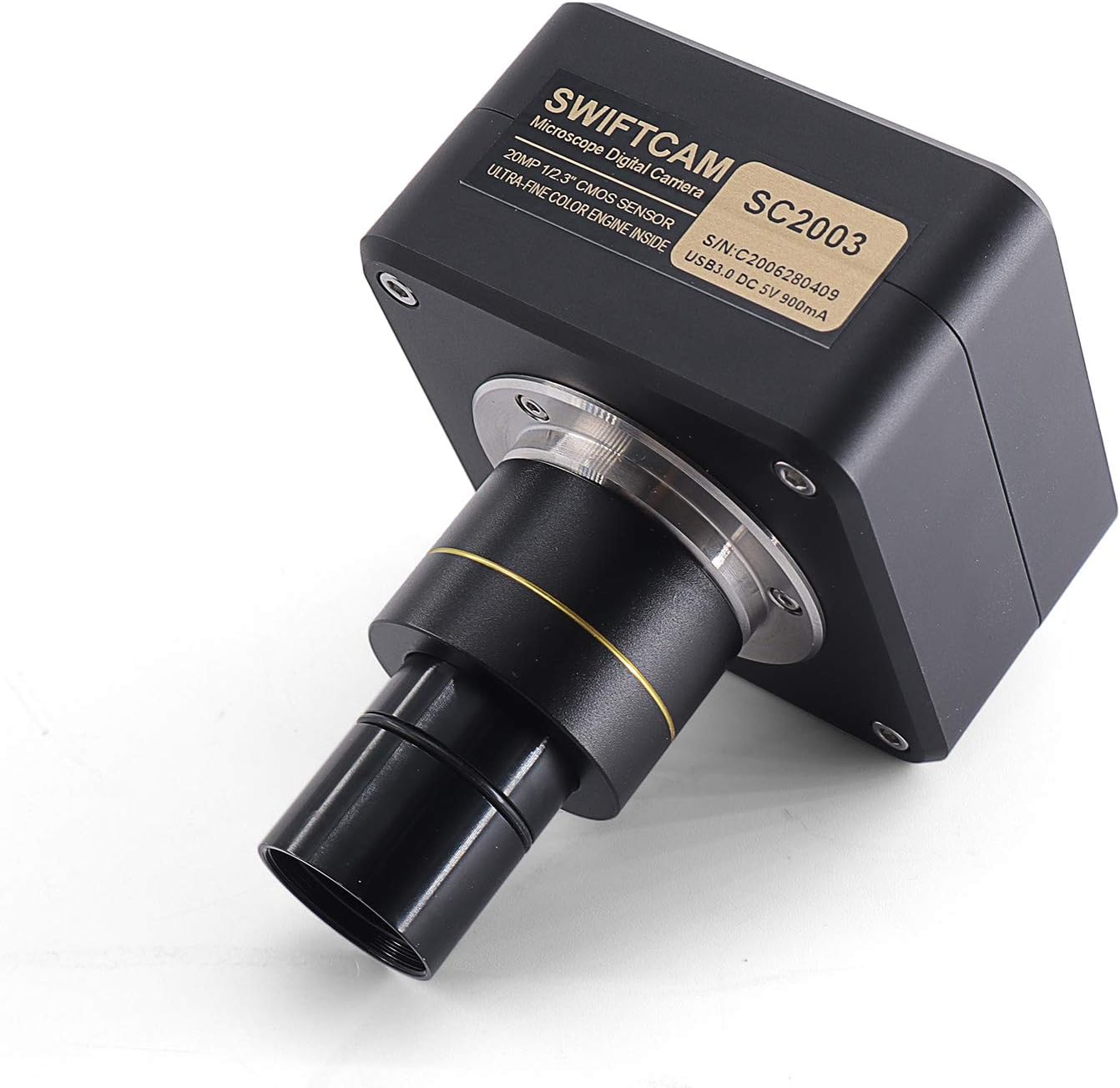 SWIFT Compound trinocular Microscope, 40X-2500X Mechanical Stage Microscope for Adults with 10MP Camera and Slides,Software Windows/Mac Compatible