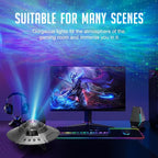 UFO Galaxy Projector, LED Lights for Bedroom, Star Projector, Night Light for Kids and Adults, Starry Nebula Ceiling LED Lamp, Room Decor Aesthetic, Gifts for Christmas, Birthdays, Valentine's Day