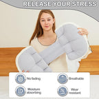 Pregnancy Pillow for Pregnant Women Sleeping,Pillow Maternity Pillow Support for Back, Legs, Belly, HIPS,Grey