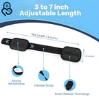 3M Adhesive Child Safety Strap Locks by Baby Proof Me, Baby Latches for Cabinets, Dishwashers, Fridges, Ovens and Trash Cans, Stain Free Toilet Lock (6 Safety Latches)