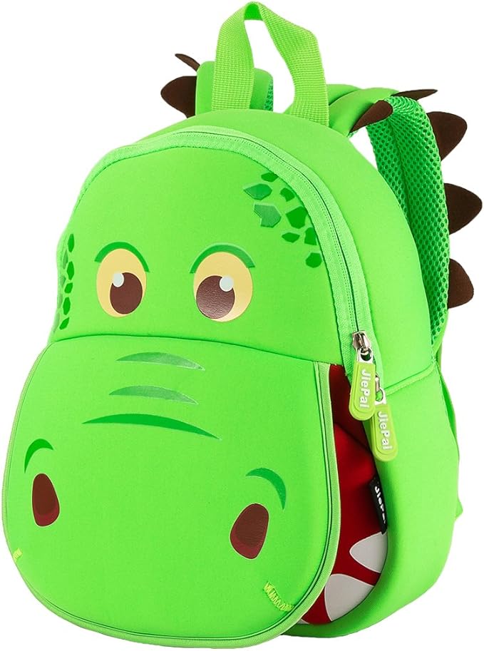 JiePai Dinosaur Toddler Backpack Hippo Kids Backpack Waterproof Cartoon Preschool