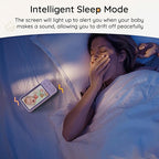 BOIFUN 2K HD 5-Inch Split-Screen, Smart WiFi Baby Monitor with Camera and Audio, Smartphone APP, AI Motion & Cry Detection, Night Vision, 360° Auto Tracking,Humidity &Temperature Detection,2-Way Talk