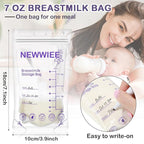 600 Count Breastmilk Storage Bags 7oz Breast Milk Bags for Breastfeeding Self Standing Breastmilk Storing No Leak Double Seal Freezer Storage for Refrigeration and Freezing(Purple)