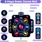 Dance Mat, Kids Electronic Dance Pad with Wireless Bluetooth 5 Speeds 9 Levels, Music Toys Birthday & Xmas Gifts for Girls Boys 3 4 5 6 7 8 9 10+ Year Old