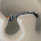 Bumbo Baby Infant Soft Foam Comfortable Support Wide Floor Seat with 3 Point Adjustable Harness for Ages 3 to 12 Months, Taupe