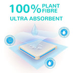 HAPPY BUM Baby Wipes, Large Dry Wipes for Baby, Unscented, Sensitive Skin, Wet and Dry Use, 600 Count, 6 Packs