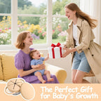 2-Pack Stainless Steel Snack Containers for Kids with Spill-Proof Silicone Lids & Handles - 3-in-1 Baby Snack Cups, No-Spill Toddler Snack Box, Perfect for On-the-Go Healthy Eating（Yellow+Red）