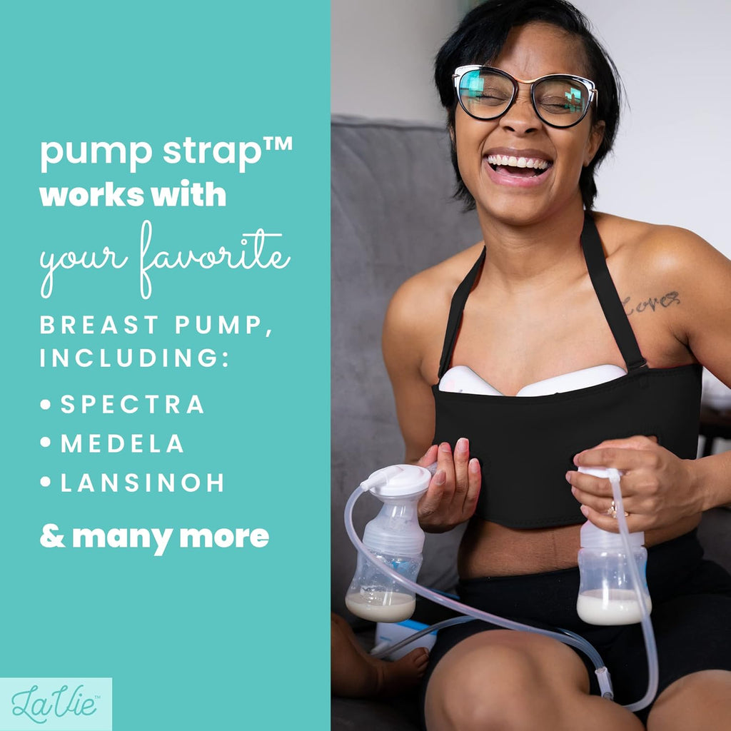Pump Strap Hands-Free Pumping Bra, Breast Pump Bra for Breastfeeding Pumps for Women, Hands Free Pumping Bustier