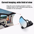 Car Rearview Mirror Rear View Mirrors for Baby 360 Adjustable Automotive Interior Mirrors Cars Mirror Rear Facing Kids Observing (Clip Base)