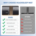 Baby Play Mat for Floor,1.3" Thick Elasti-Foam 74×50 Playpen Mat for Toddlers Infant kids,Water-Repellent Soft Coral Velvet for Tummy Time, Non-Slip Backing for Crawling,Tatami Style(Dark Grey)