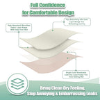 wegreeco Nursing Breast Pads (14 Pack) + Laundry Bag & Travel Storage Bag, 4.7 inch - Washable & Reusable Breastfeeding Nursing Pads (Rose Gold, Large, Contoured Shape)