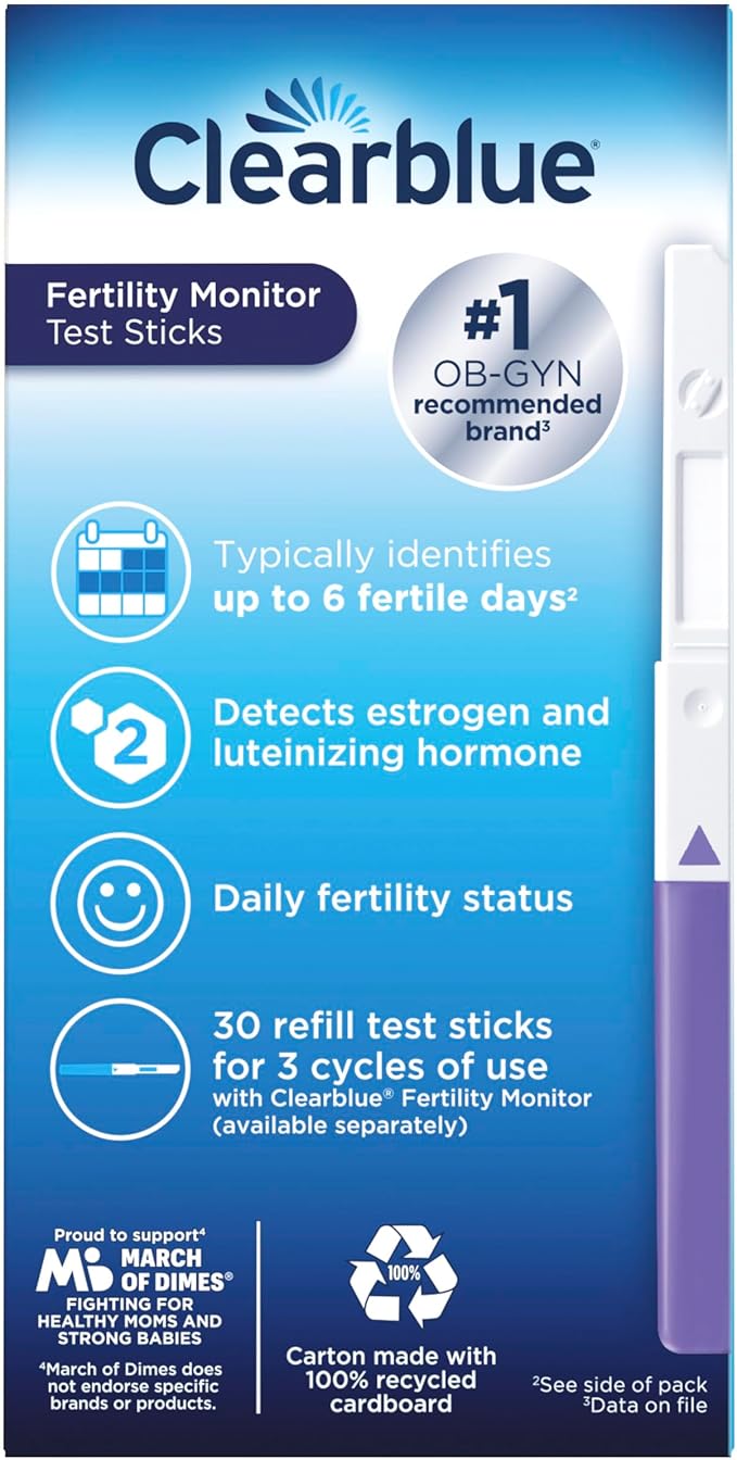 Clearblue Fertility Monitor Test Sticks, 30 Count