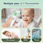 No-Touch Thermometer for Adults and Kids, Fast Accurate Digital Thermometer with Fever Alarm & Silent Mode, Easy-to-use, Forehead Thermometer for Babies, Kids & Elderly
