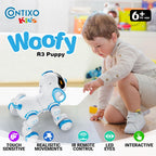 Contixo R3 Robot Dog Kids Toy - Remote Control Robots Interactive Smart Dancing Toy for Kids Boys Girls Toddler Age 3-12 Year Old Robotic Pet Birthday Gifts for Children Blue