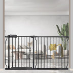 Extra Wide 57.5-62 Inch Large Baby Gates for Stairs, Doorways - No Drilling, Pressure Mounted Pet Gates for Kids & Dogs