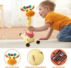 Dancing Giraffe Musical Toys Recording and Repeating Plush Baby Toys 6 to 12 Months Toys, Singing Talking Giraffe Baby Developmental Toy,Valentines Day Decor/Gift for Friend