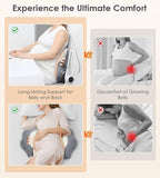 Pregnancy Pillows for Sleeping, Memory Foam Maternity Pillow Support for Back Belly HIPS, Adjustable Travel Wedge Pillow for Pregnant Women, Side Sleeping Pregnant Pillows with Velvet Cover